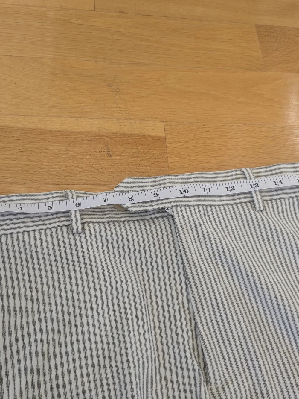 Banana Republic Tailored Men's Striped Cream & Black Dress Pants